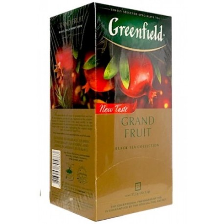 Herbata Greenfield Grand Fruit 25x1,5g - czarna z granatem i rozmarynem