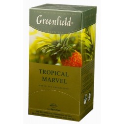 Herbata Greenfield Green Tea Tropical Marvel 25x2g - zielona o smaku ananasa